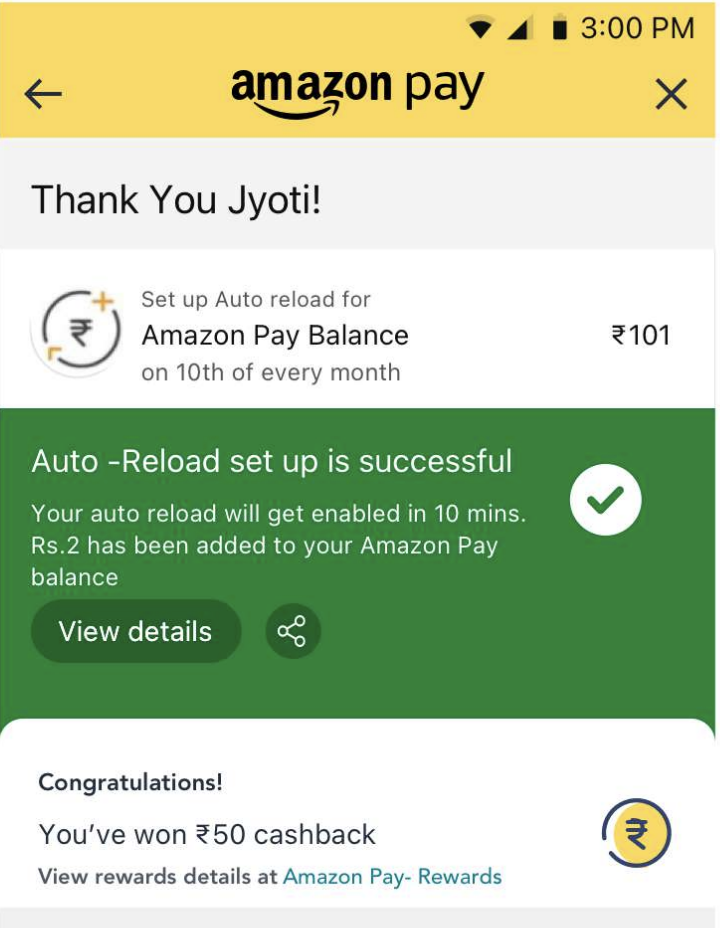 Auto reload Thank You page
