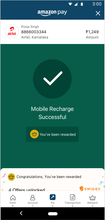 Offer rewards screen 1