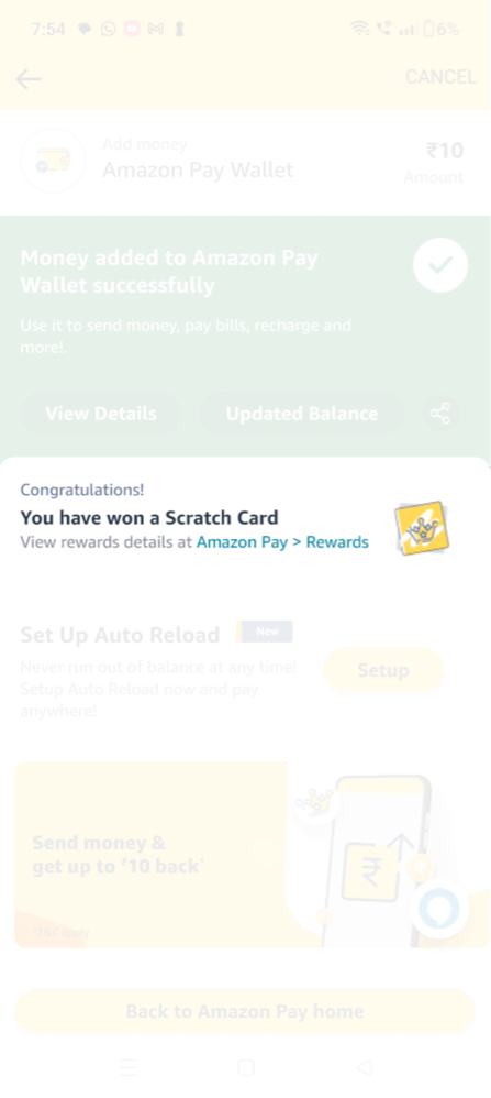 Rewards on the Thank You page