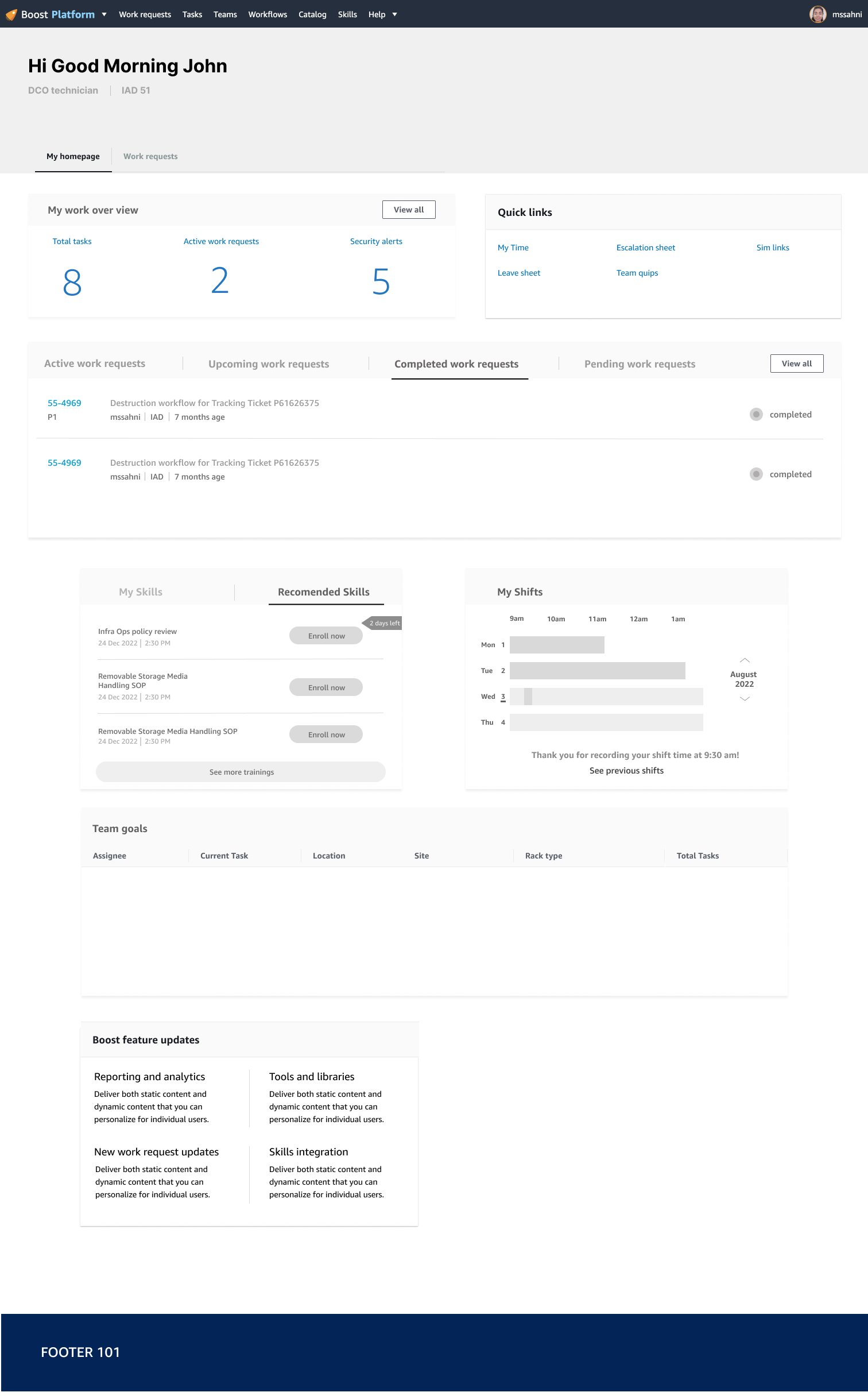 John's Homepage Design