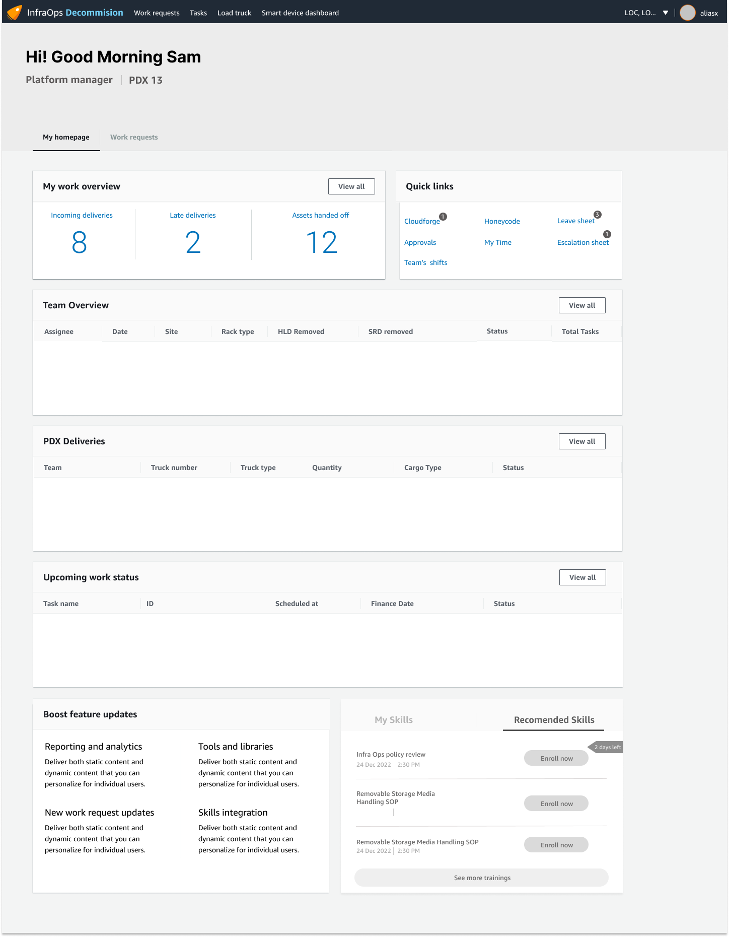 Sam's Homepage Design